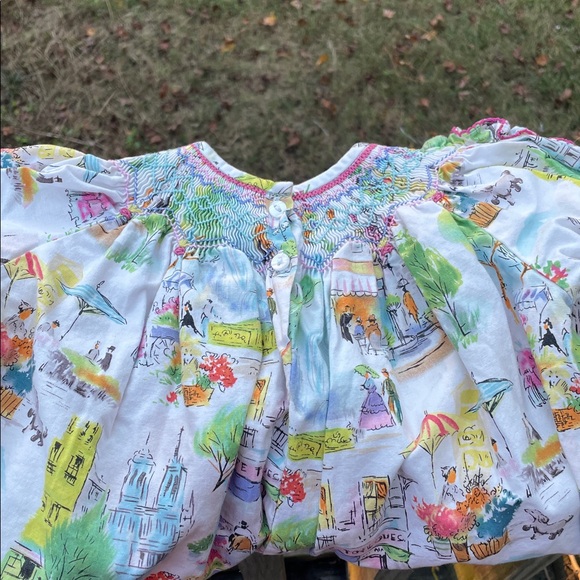 Le Za Me smocked romper size 18 months - Picture 5 of 8